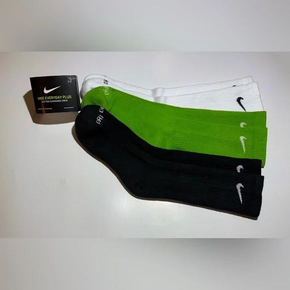 Nike Dri-fit Everyday plus cushioned crew socks multicolor - Picture 2 of 8